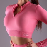 Crop top - Lososový